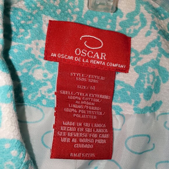 Oscar De La Renta Textured Two Piece Blazer Skirt Suit Set - Picture 2 of 6